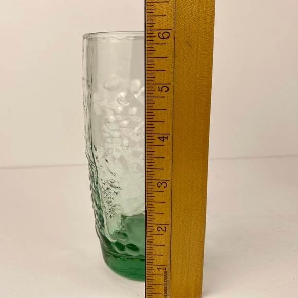 Vintage Libbey Orchard Fruit Green Cooler Tall Glasses 6” Set Of 4 Tumblers - Picture 3 of 7